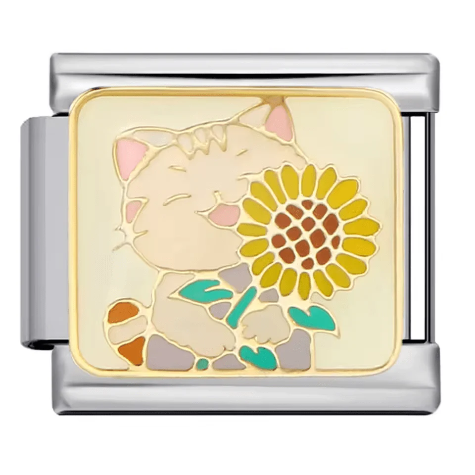 Cat With Flower