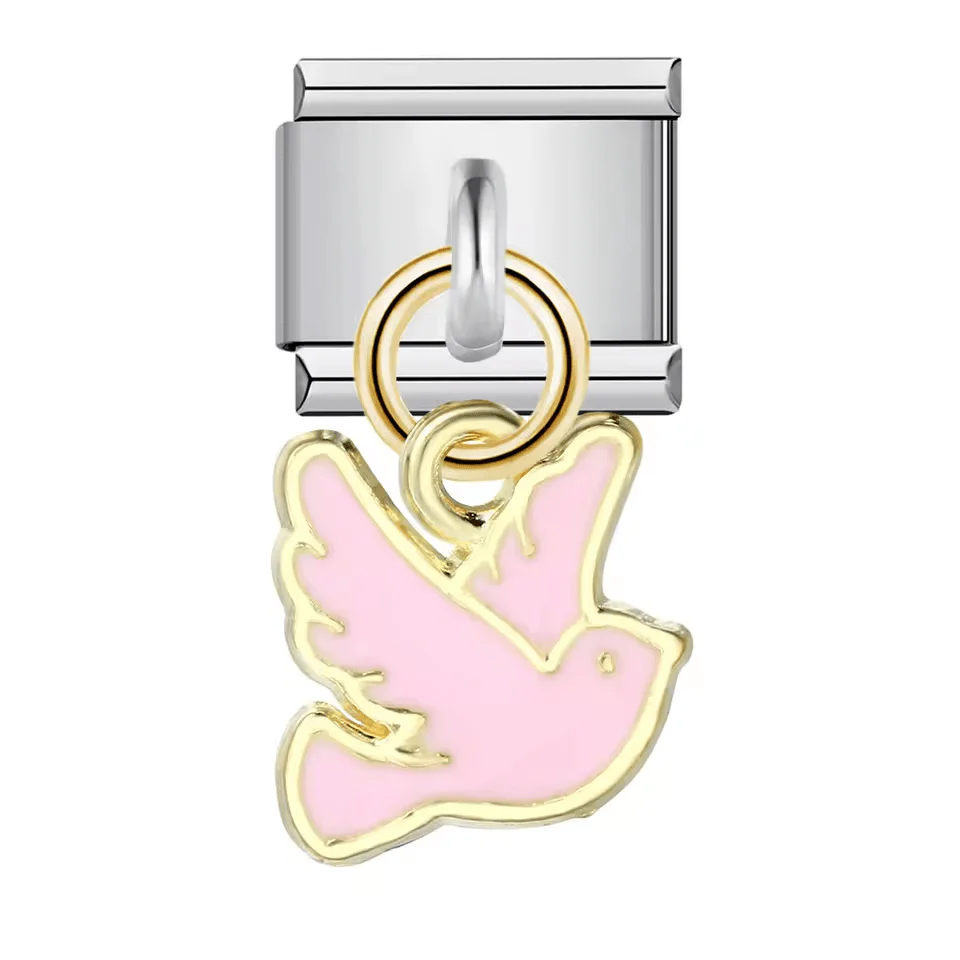 Dangling Pink Bird