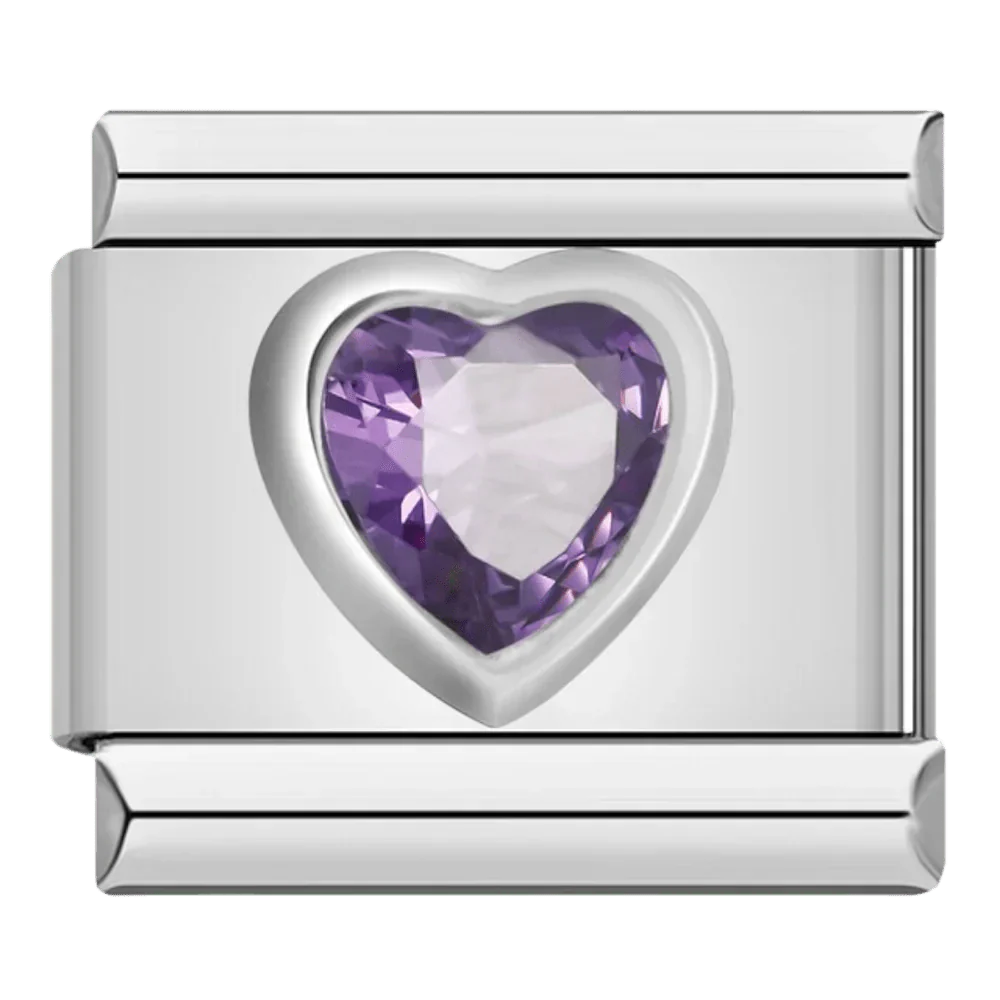 Purple Gem Heart