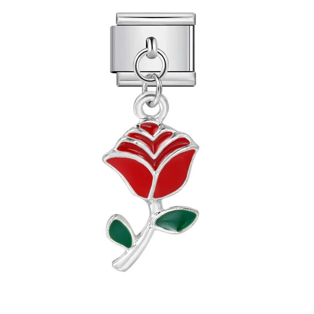 Dangling Red Rose